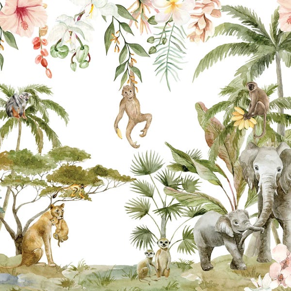 UtArt: Baby Animals In Jungle by UtArt