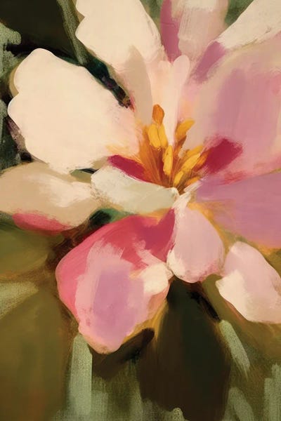 Blush Camellia Flower II by UtArt multi panel art