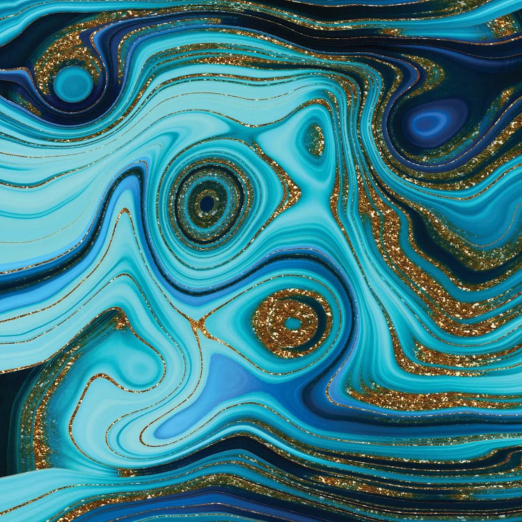Blue And Gold Lapislazuli by UtArt wall art