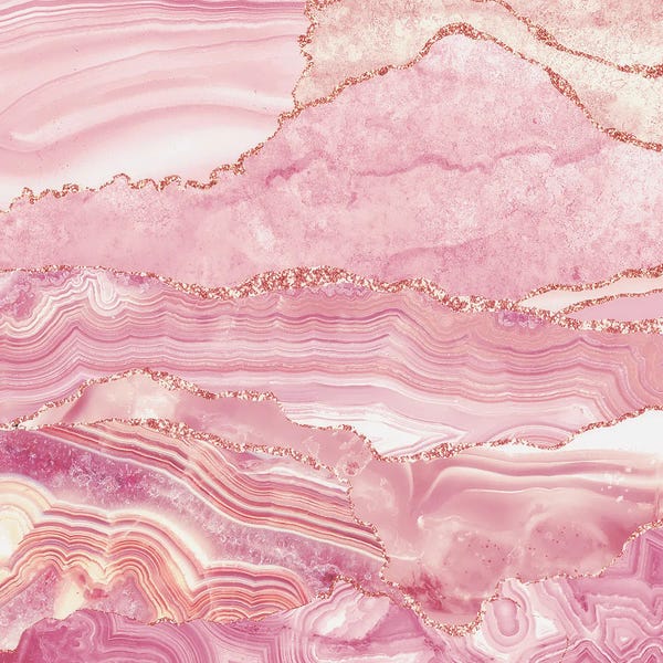 UtArt: Blush Agate by UtArt