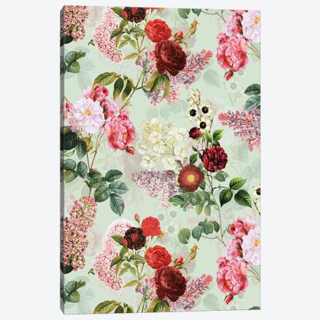 Blush Redouté Summer Garden Canvas Print #UTA66} by UtArt Art Print