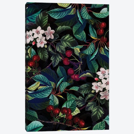 Cherry Blossoms Night Garden Canvas Print #UTA69} by UtArt Canvas Wall Art
