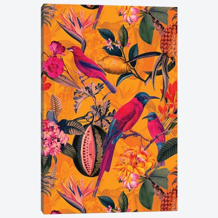 Colorful Tropical Jungle Canvas Print #UTA71} by UtArt Canvas Print