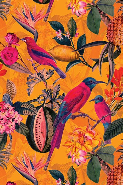 UtArt: Colorful Tropical Jungle by UtArt
