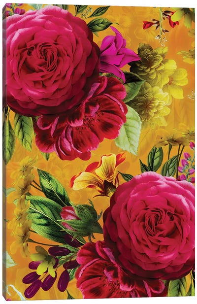 Colorful Vintage Garden Canvas Art Print - UtArt