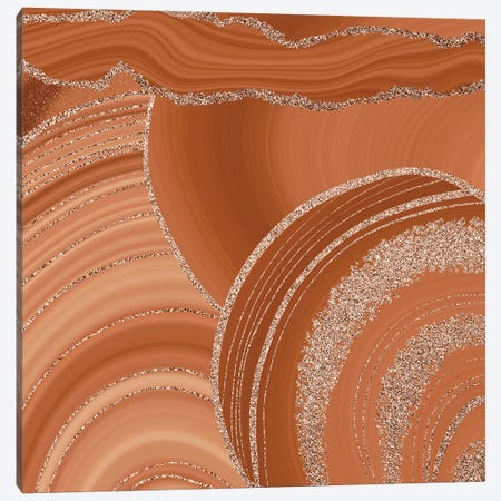 Copper Agate Mermaid Slices Landscape Canvas Print #UTA75} by UtArt Canvas Wall Art