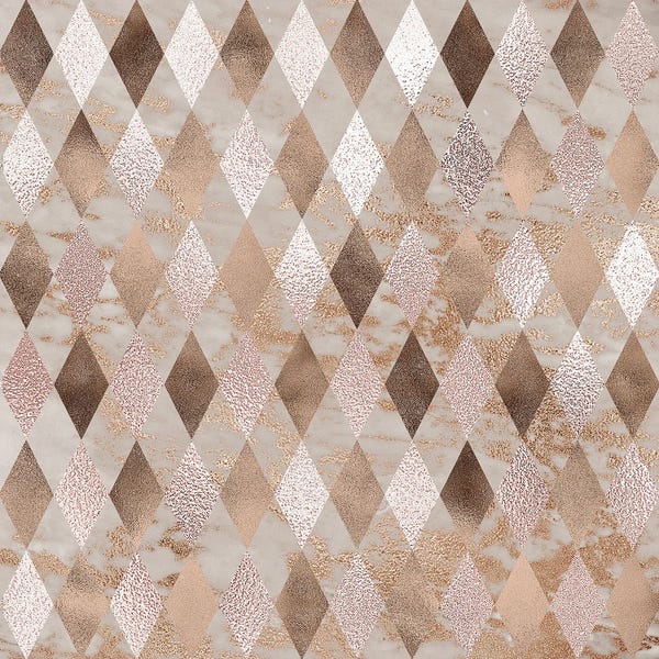 UtArt: Copper And Marble Argyle Small by UtArt