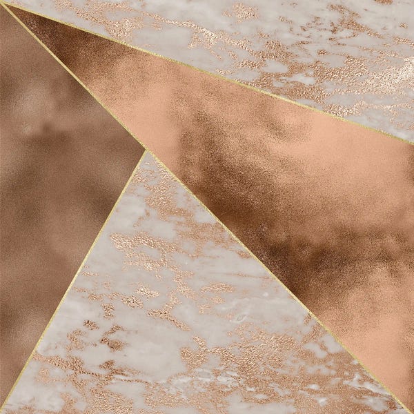 UtArt: Copper And Marble Triangles by UtArt