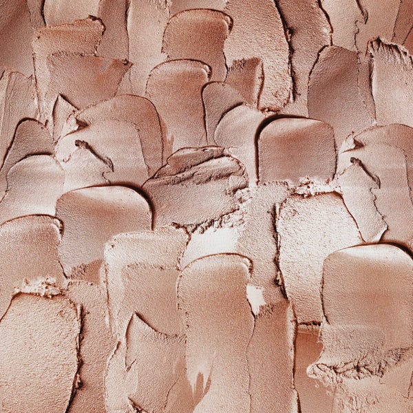 Copper Brown Hand Painted Metallic Strokes