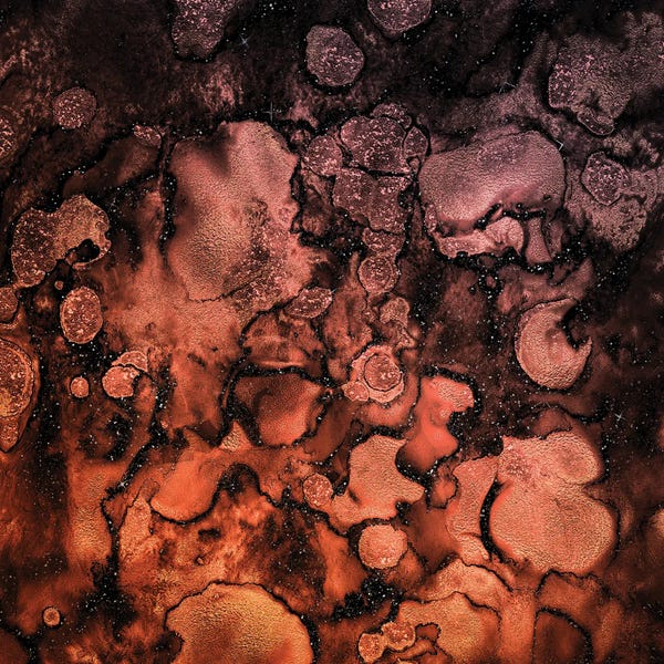 UtArt: Copper Brown Marble by UtArt
