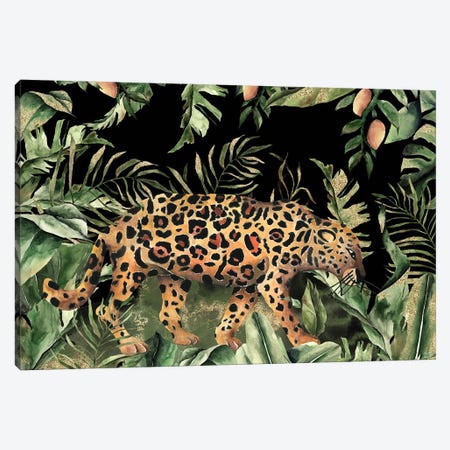 Exotic Leopard In Jungle Canvas Print #UTA97} by UtArt Canvas Wall Art