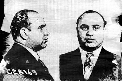 Capone Impression #2 by 5by5collective framed canvas print