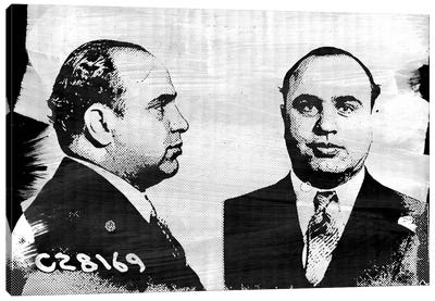 Capone Impression #2 Canvas Art Print - Gangsters & Criminals