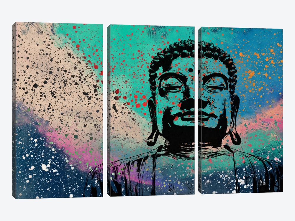 Buddha Impressions #2 by 5by5collective 3-piece Canvas Artwork