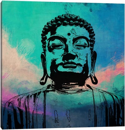 Buddha Impressions #3 Canvas Art Print - Neon Pop Collection