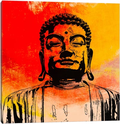 Buddha Impressions #4 Canvas Art Print - Fabrizio