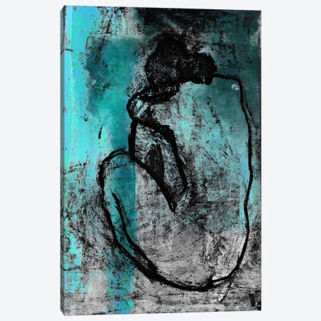 The Nude in Blue Canvas Print #UVP30b} by 5by5collective Art Print