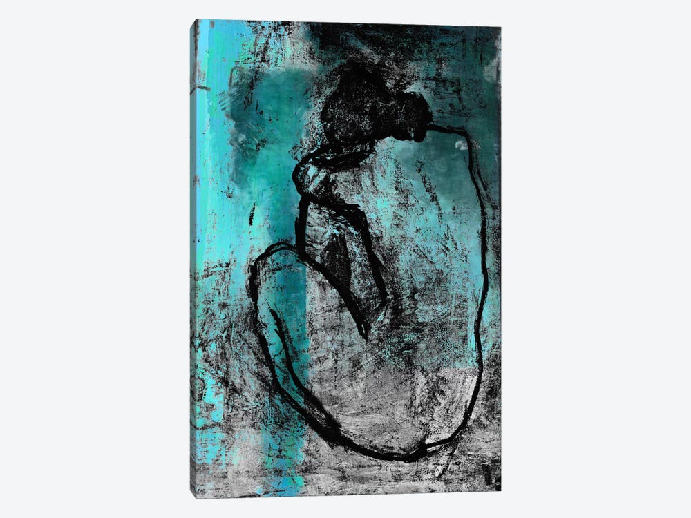 The Nude in Blue by 5by5collective 1-piece Canvas Wall Art