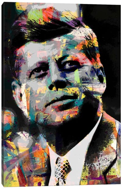 JFk Impressions #2 Canvas Art Print - 5by5 Collective