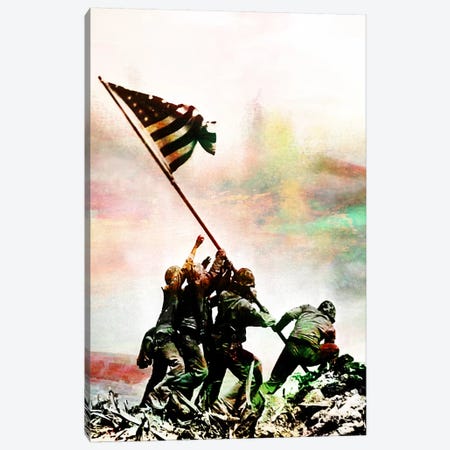 Iwo Jima Monumnet Impressions #2 Canvas Print #UVP44a} by iCanvas Canvas Wall Art