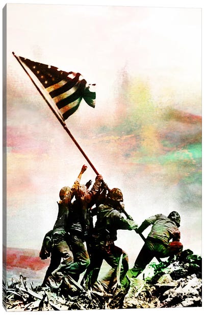 Iwo Jima Monumnet Impressions #2 Canvas Art Print - 5by5 Collective