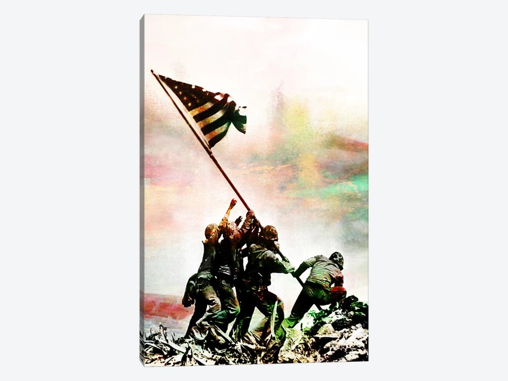 Iwo Jima Monumnet Impressions #2 by 5by5collective 1-piece Canvas Art