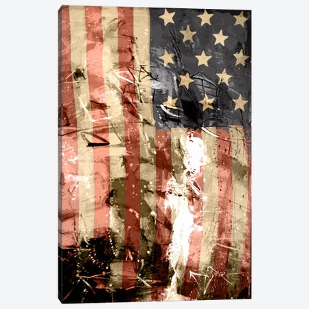 Star Spangled Grafitti Canvas Print #UVP4} by 5by5collective Canvas Art