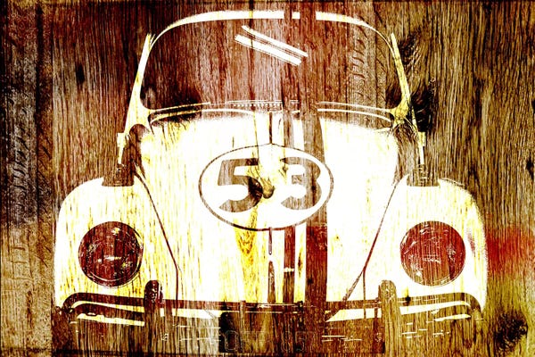 Auto Racing: Buggy 53 Woodgrain by 5by5collective