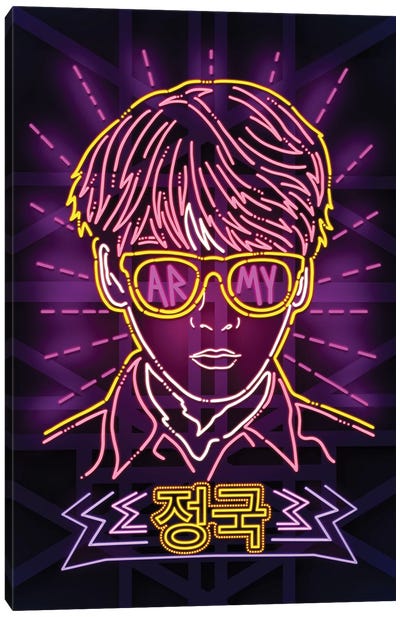Jungkook K-Pop Canvas Art Print - vectorheroes