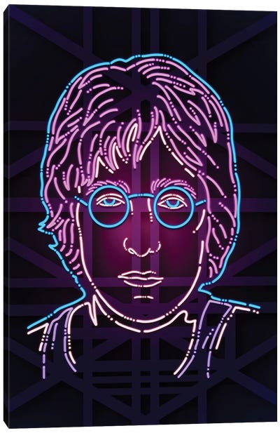 Lennon Canvas Art Print - vectorheroes