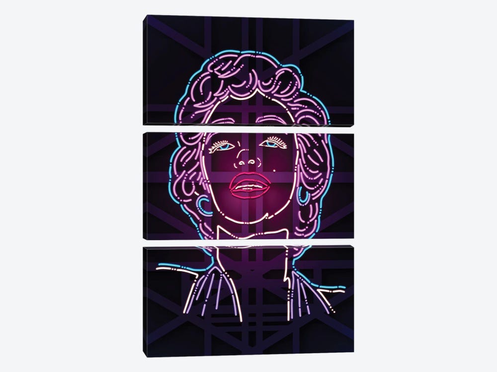Marilyn by vectorheroes 3-piece Canvas Print