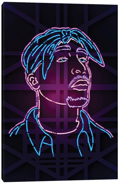 Tupac Canvas Art Print - vectorheroes