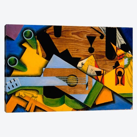 Juan Gris - Still Life With A Guitar Canvas Print #VAC1130} by Juan Gris Canvas Art Print