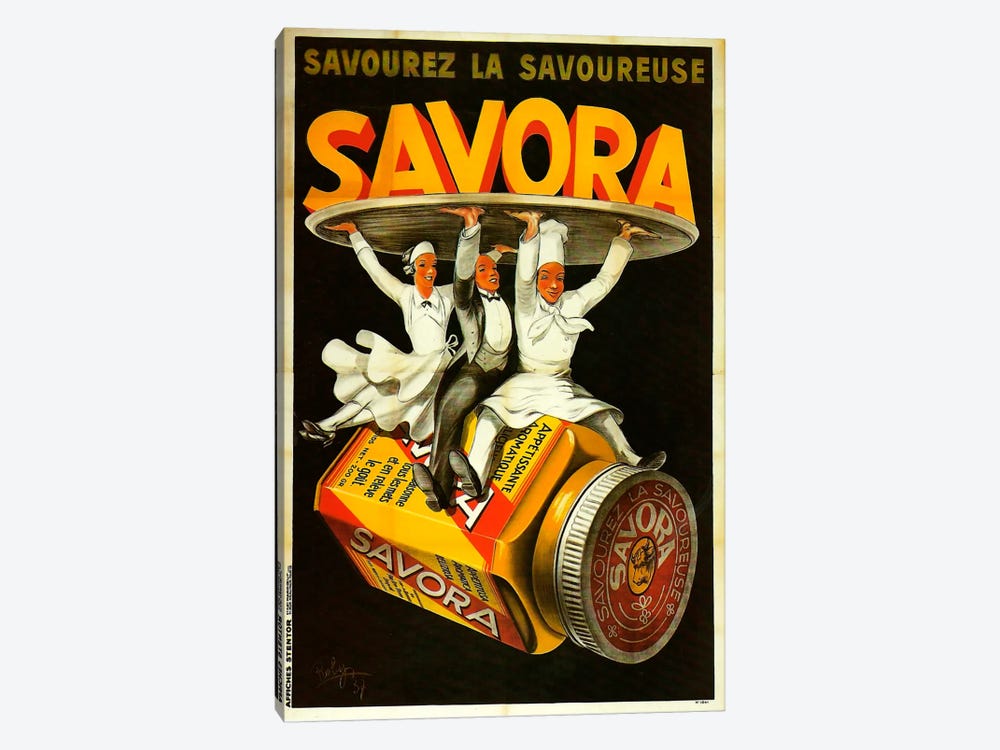 Savora Waiters by Vintage Apple Collection 1-piece Canvas Artwork