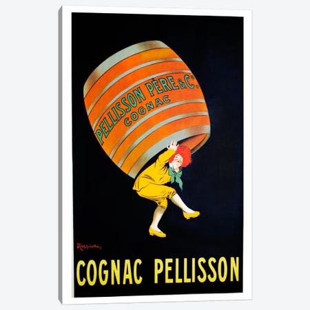 Cognac Pellisson Canvas Print #VAC1199} by Vintage Apple Collection Art Print