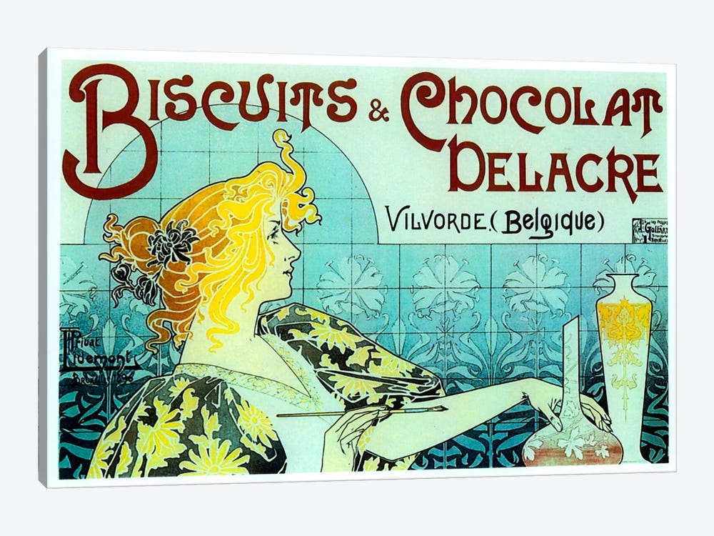 Chocolate Biscuits by Vintage Apple Collection 1-piece Art Print