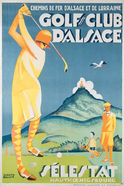 Golf: Alsace Golf by Vintage Apple Collection