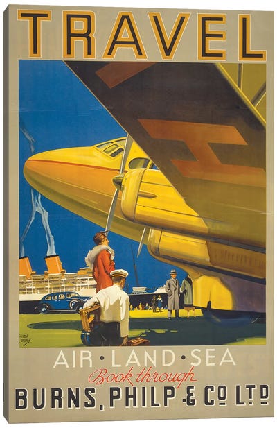 Art Travel Canvas Art Print - Vintage Travel Posters