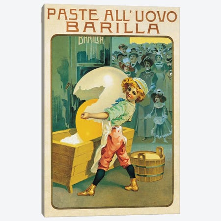 Barilla Pasta Canvas Print #VAC1370} by Vintage Apple Collection Art Print
