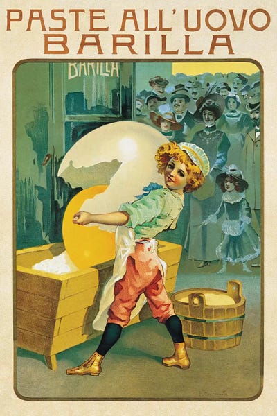 Vintage Kitchen Posters: Barilla Pasta by Vintage Apple Collection