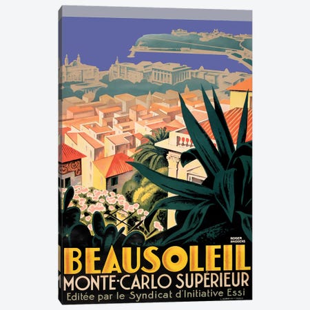 Beausoleil, Monte-Carlo Canvas Print #VAC1384} by Vintage Apple Collection Canvas Print