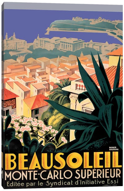 Beausoleil, Monte-Carlo Canvas Art Print - Monaco