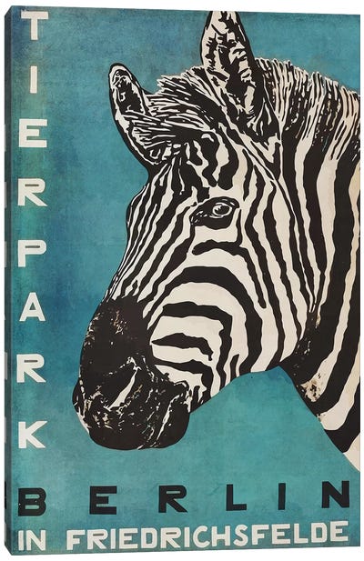 Berlin Tierpark Zebra Canvas Art Print