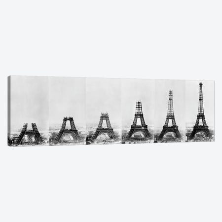 Building Eiffel Canvas Print #VAC1426} by Vintage Apple Collection Canvas Wall Art