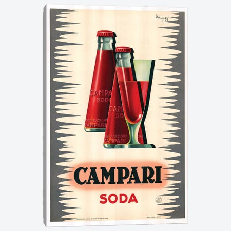 Campari Soda Canvas Print #VAC1439} by Vintage Apple Collection Canvas Art