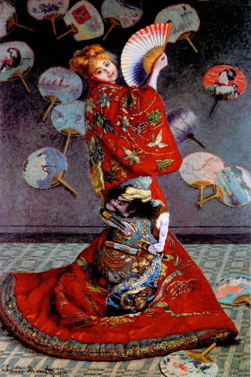 Monet, Japanese Dress by Vintage Apple Collection wall art