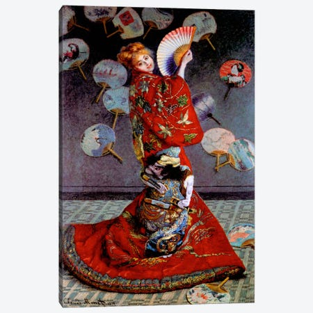 Monet, Japanese Dress Canvas Print #VAC145} by Vintage Apple Collection Canvas Print