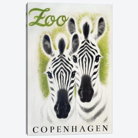Copenhagen Zoo Canvas Print #VAC1482} by Vintage Apple Collection Canvas Print