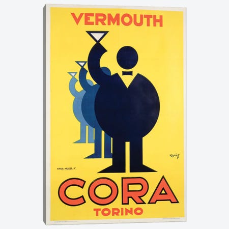 Cora Vermouth Canvas Print #VAC1484} by Vintage Apple Collection Canvas Artwork