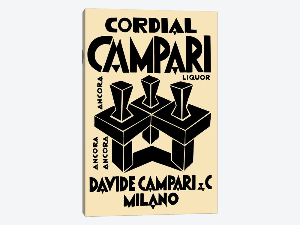 Cordial Campari Liquor by Vintage Apple Collection 1-piece Canvas Art